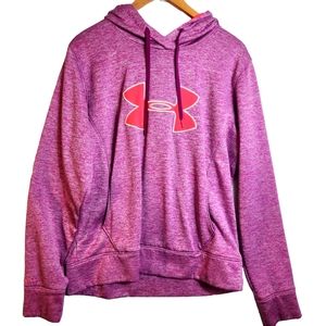 Under Armour Storm Cold Gear Hooded Logo Pullover Womens Size L